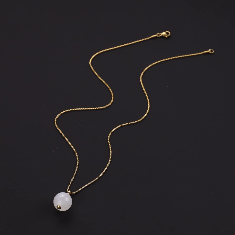 COAI Gemstone Ball Pendant, Moonstone, Moonstone