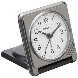 Seiko Clock QQ638S Table Clock, Alarm Clock, Analog, Small, Body Size: 3.1 x 6.8 x 0.9 inches (7.8 x 17.2 x 2.4 cm)