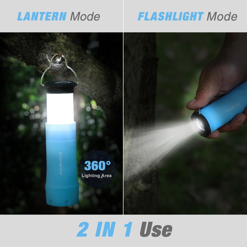 EverBrite 2-in-1 Mini Lanterns and Flashlights, Zoomable Flashlight Lantern Combo