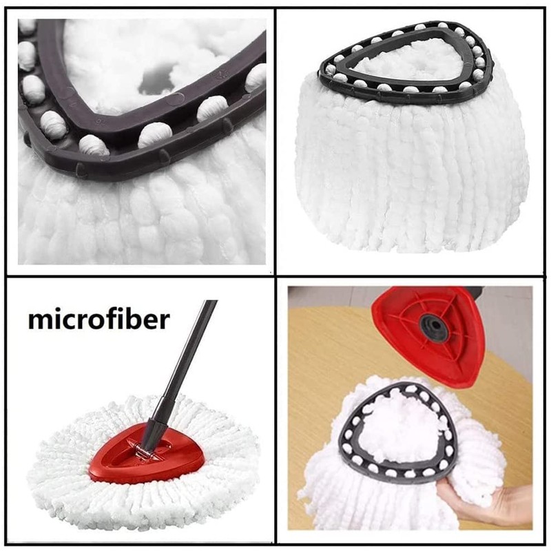 WANGCL Spin Mop Replacement Head for O-Cedar EasyWring RinseClean Microfibre