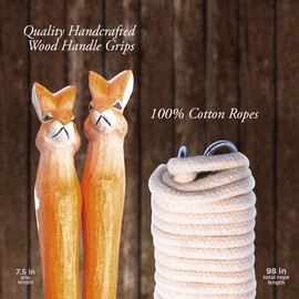 aGreatLife - Cuerda de salto para niños (mango único y longitud de cuerda precisa) - Cuerda de saltar para niños diseñada para entrenamiento y diversión de los niños, 2,5 m, 8 pies y 2 pulgadas y ajustable