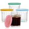 Coloch 4 Pack 13Oz Working Glass Jar with Leakage Proof