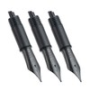 3PCS Hongdian Fountain Pen Black Nib Set (Extra Fine &