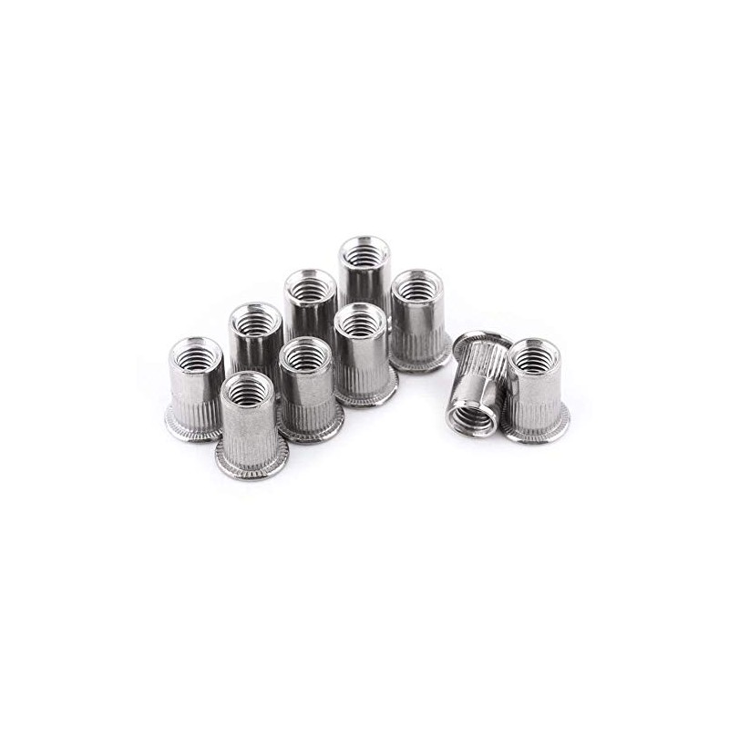 20 pieces blind rivet nut M3-M8 flat head thread rivet