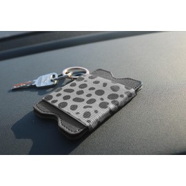 Minimalist Card Holder Wallet Vertical Card Holder Slim Wallet RFID Blocking for Women Men, Black flower, Small, Minimalist