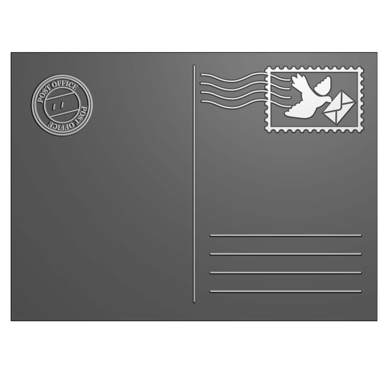 Vaessen Creative Cartella per Embossing 3D Cartolina Postale 11 x