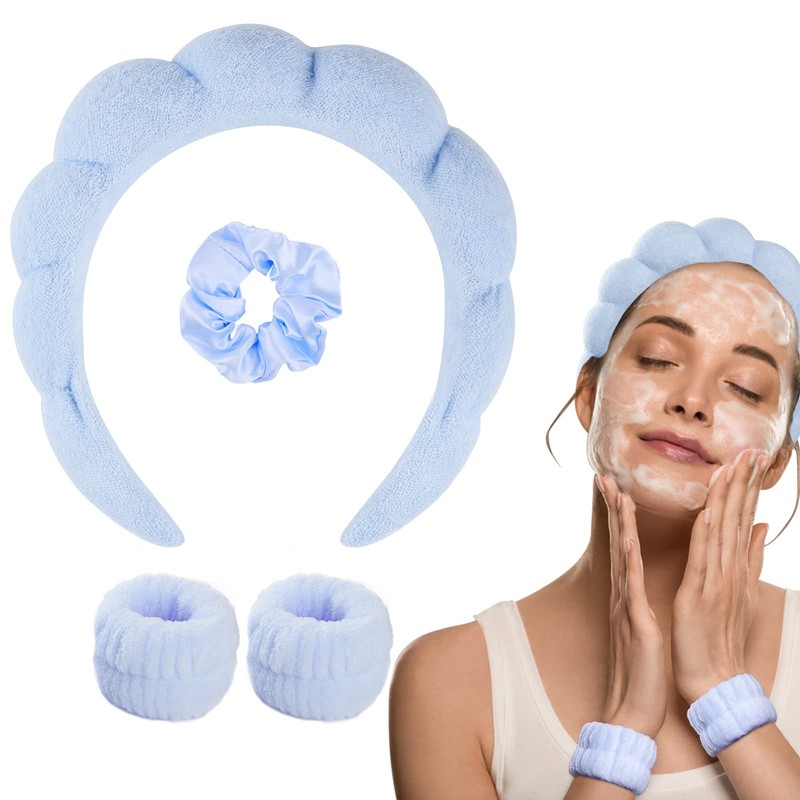 WD&CD Conjunto de Diadema para Lavado de Cara y Maquillaje,