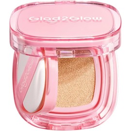 Base Cushion Glad2glow de alta cobertura semi mate – 11g (Tono 04 Ginger)