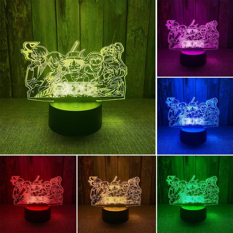 Sumokaii 3D Illusion Night Light, Japanese Anime 3D Night Light,