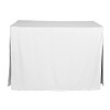 Tablevogue Machine Washable Polyester Solid Fitted Stain Resistant Table Cover