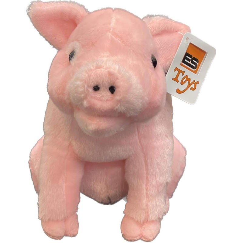 ESouvenirs Plush Pig 1 Piece Assorted Approx. 29 cm Pink
