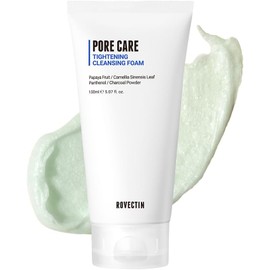 ROVECTIN- Espuma limpiadora que cierra los poros Papaya verde, glicerina, polvo de carbón, AHA/BHA/PHA para refinar los poros