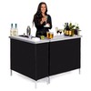 GoBar Portable Double Bar Table Set - Mobile Bartender Station