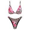 ZAFUL Women's 2 Piece Floral Print Swimsuit Triangle String High