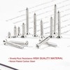 Zmbroll M3 Self Tapping Screw Silver Wood Screws 440Pcs Countersunk