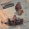 Piececool 3D Metal Puzzles for Adults, Red Queen Anne's Revenge