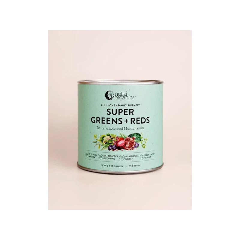 Nutra Naturals Super Greens and Reds, Watermelon Strawberry / 300g