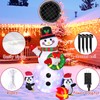 LOMOHOO 6.4FT Christmas Inflatable Snowman Penguin Waterproof Blow Up Snowman