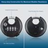HOX Combination Lock, 4 Digit Disc Padlock with 3/8 Inch
