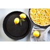 Riess 0868-022 Classic-Baking Pans Flan-Form Round, Diameter-30 cm Black