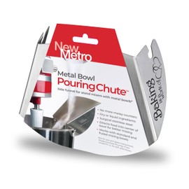 New Metro Design Pouring Chute Stand Mixer Replacement Pouring Shield with Unique Laser Etched Motto, Baking is a Work of Heart