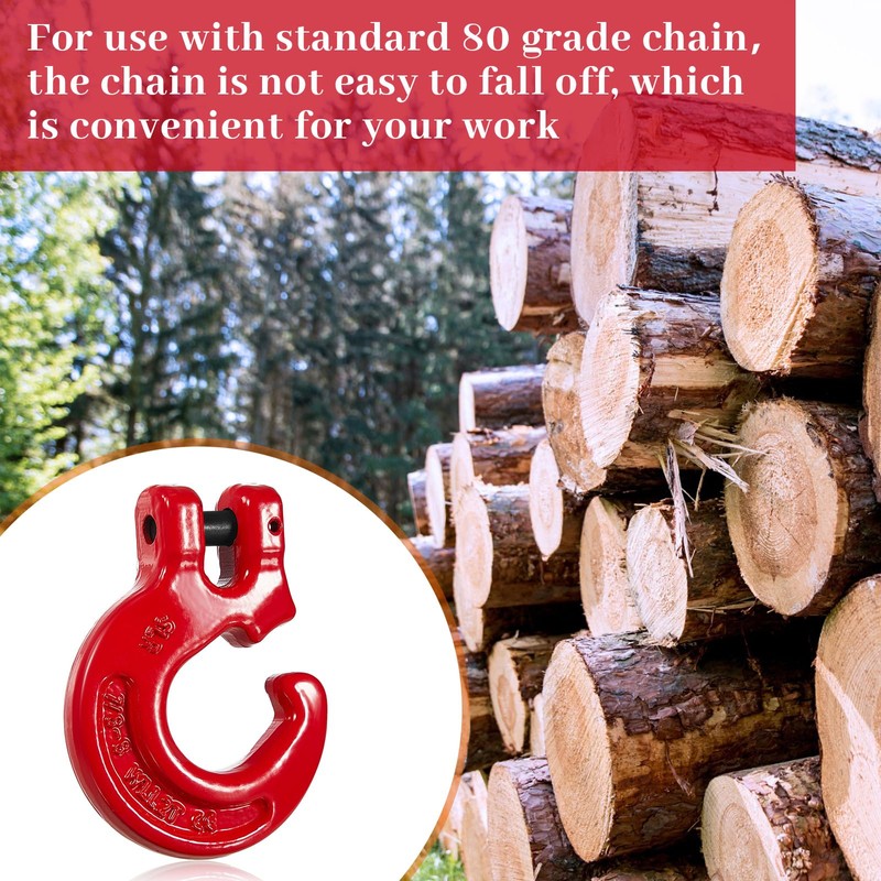 Therwen 4 Pack 5/16" G80 Logging Chain Choker Hook Slip