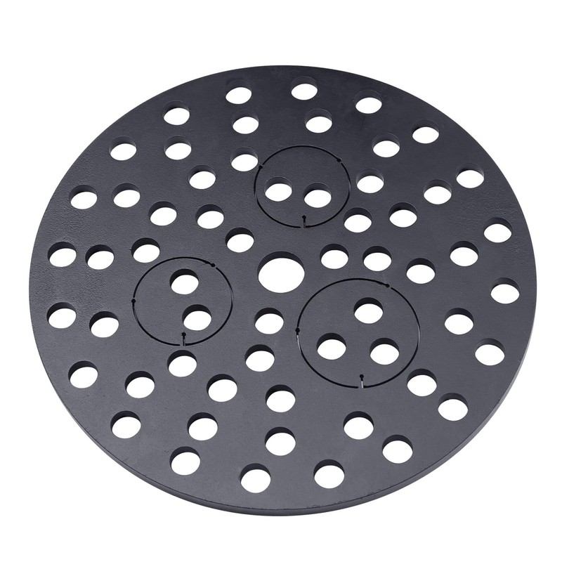 Bueyfolt 8" Cast Iron Drain Cover with Removable Drain Ports,
