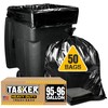 Tasker 95-96 Gallon Trash Bags Heavy Duty (Mega-Value 50/Bags w/Ties)