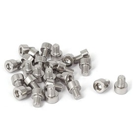 uxcell® M5x6mm 316 Stainless Steel Metric Hex Socket Head Cap Screws Fasteners 25 Pcs