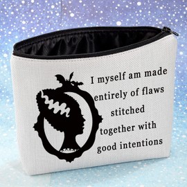 G2TUP - Bolsa de cosméticos inspirada en la novia, regalo para amantes de las películas de terror, Bolsa de maquillaje inspirada en la novia