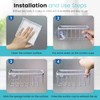 HLOOL Sponge Holder for Kitchen Sink, Kitchen Sink Sponge Holder,Sink