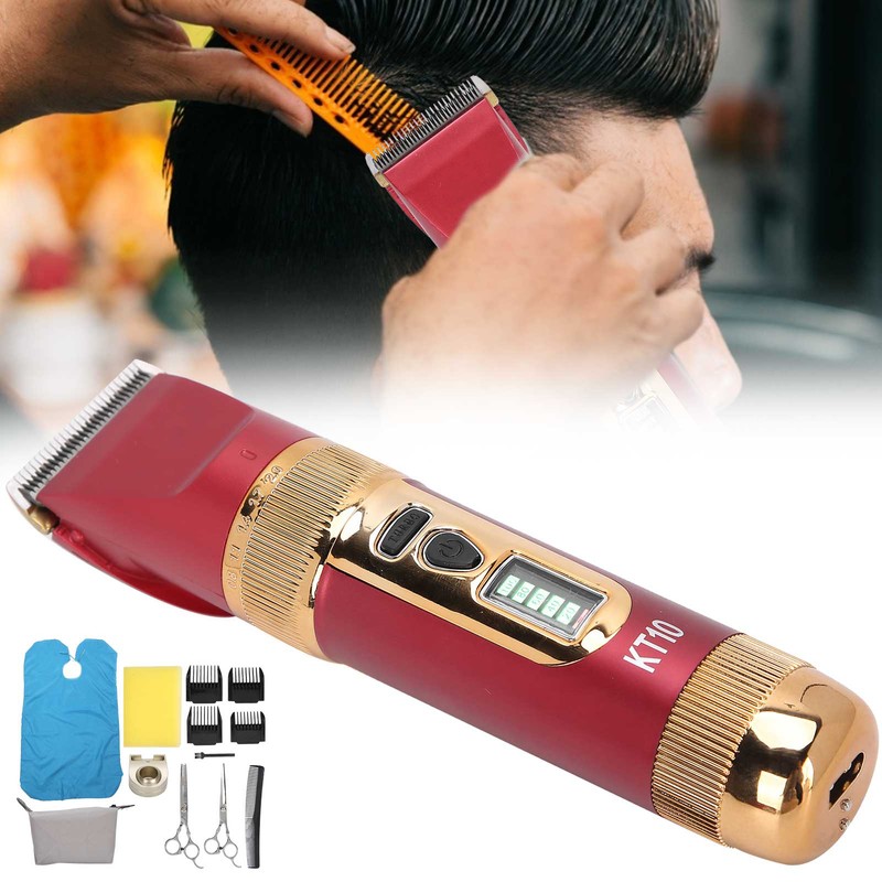 Hair Clipper Kit Rechargeable Men Hair Trimmer Barber Cutter for