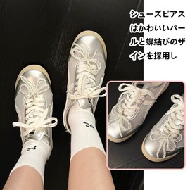 YANHUILAY Shoe Earrings, Set of 2, Shoe Charm, 3D, Ribbon, Pearl, Bowknots, Shoe Accessories, Cute, Stylish, Korean Style, Sneakers Accessories, Shoe Decoration, Shoe Decoration (Style 2), Resin,
