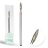 Curacoro Cuticle Nail Drill Bit 3/32'' - 2.1mm Flame Shape