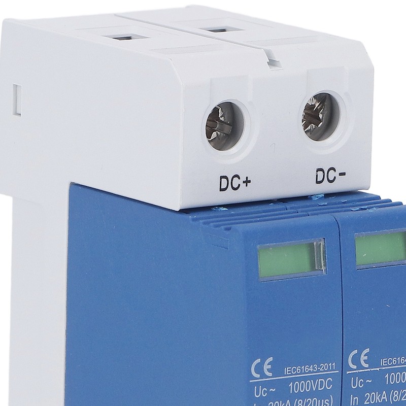 Surge Protective Device SPD Photovoltaic Breaker Protector DC1000V 40KA Blue