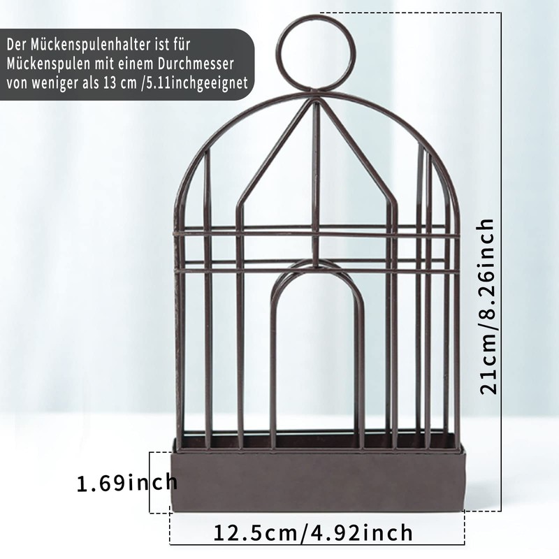 Mosquito Spiral Holder, Portable Mosquito Spiral Container, Incense Sticks Holder,