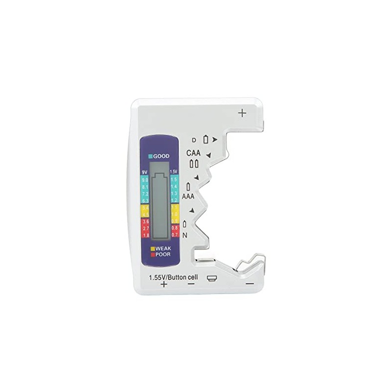 Yctze Probador de Capacidad de Batería Digital con Pantalla LCD