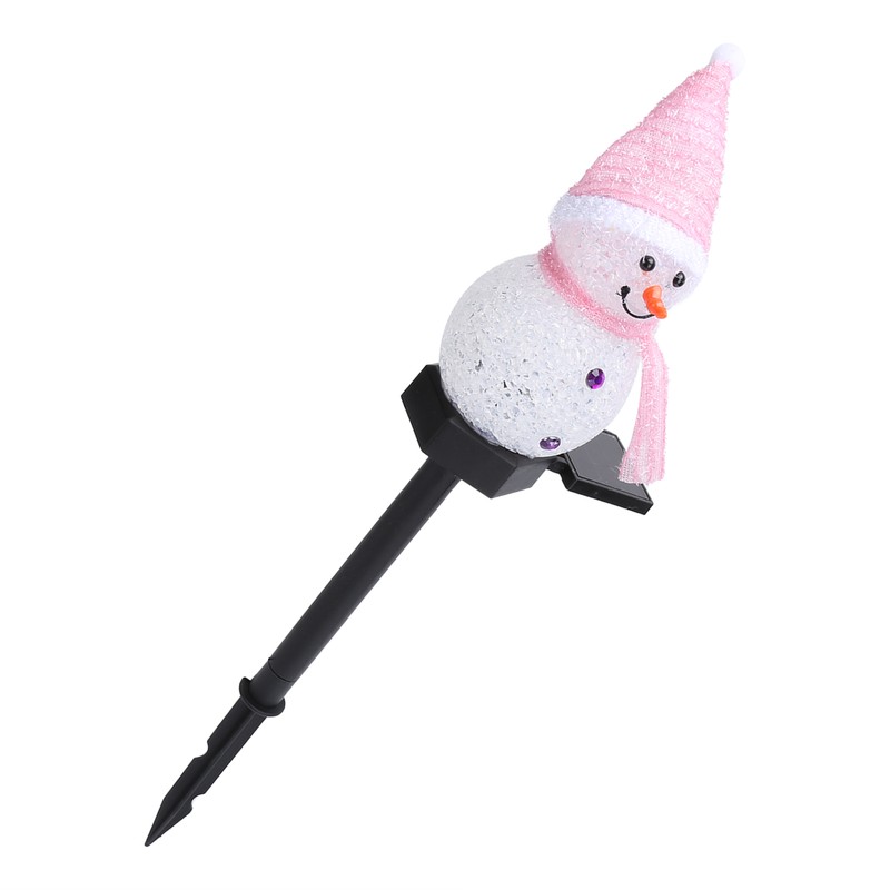 Snowman LED Lamp Landscape Garden Solar Lawn Christmas Cartoon Decorative