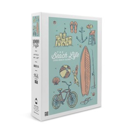Long Beach Island, NJ, The Beach Life (1000 Piece Puzzle, Challenging Jigsaw Puzzle for Adults, Made in USA)