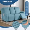 TAOCOCO Recliner Sofa Slipcover, 3 Pieces Polyester Fabric Stretch Sofa