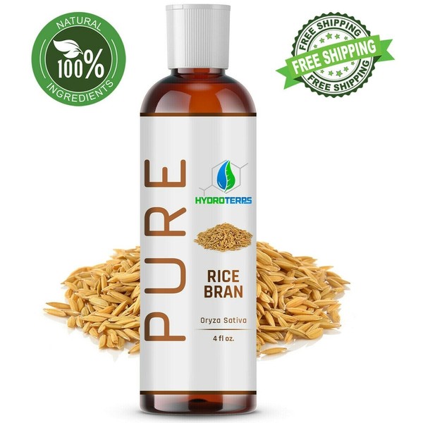 Rice Bran Oil 4 oz. 100% Pure Natural Organic Refined