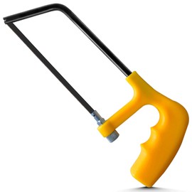 Hanpex 6 in. Mini Hacksaw Frame - 150mm Extra Fine Cut Junior Hack Saw with Bi-Metal Blade for Metal and Wood