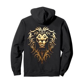 Warcraft Gaming Logo Alliance Metallic-Crest Epic Gamer Pullover Hoodie