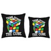 Cubing Solving Think Outside The Cube Speed Cubing Throw Pillow