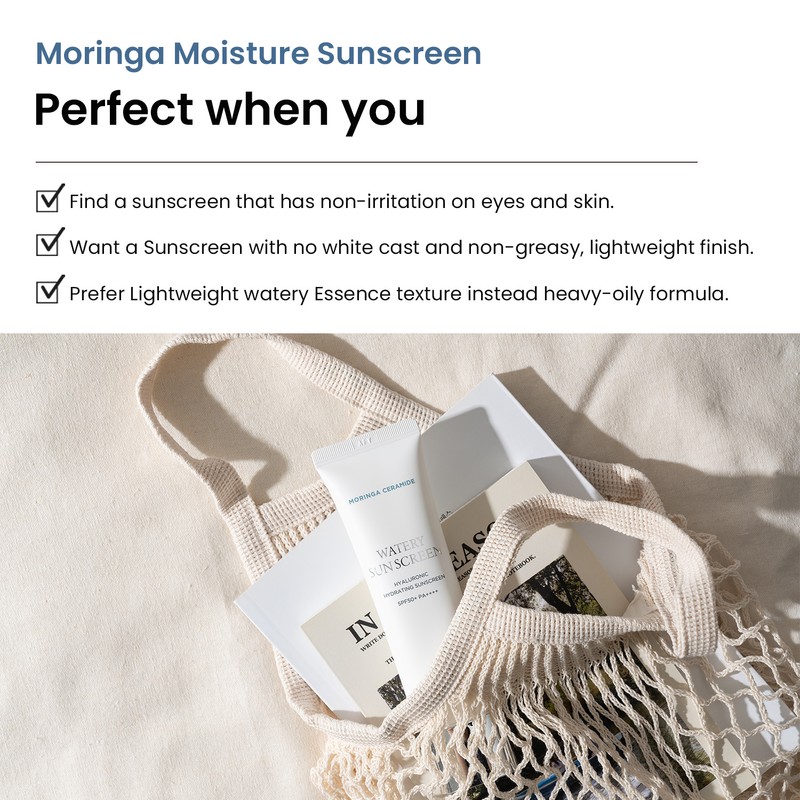 heimish [heimish]Moringa Ceramide Hyaluronic Acid Hydrating Watery Sunscreen 50ml