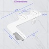 Ultra-Thin Bidet Attachment for Toilet with Non-Electric Self-Cleaning Water Pressure