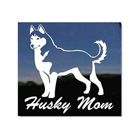 Husky Mom | NickerStickers® Siberian Husky Vinyl Window Auto Decal Sticker