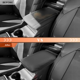 CDEFG for Jeep Grand Cherokee/L Center Console Armrest Cover 2022 2023 2024 2025 Grand Cherokee/L Accessories Arm Rest Box Console Cover (Not for Latitude Plus/Limited)