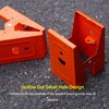 2PCS Adjustable Steel Sawhorse Bracket with Non Slip Teeth Hollowed