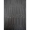 Polyester Ruched Chiffon with Chevron Pattern & Sequins Fabric by